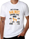 Belgian Malinois Barking Logic T-Shirt Classic Cotton Tee – Unisex Comfort For Any Season