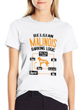 Belgian Malinois Barking Logic T-Shirt Classic Cotton Tee – Unisex Comfort For Any Season