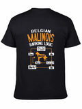 Belgian Malinois Barking Logic T-Shirt Classic Cotton Tee – Unisex Comfort For Any Season