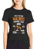Belgian Malinois Barking Logic T-Shirt Classic Cotton Tee – Unisex Comfort For Any Season