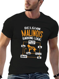 Belgian Malinois Barking Logic T-Shirt Classic Cotton Tee – Unisex Comfort For Any Season