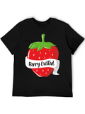 Berry Excited Strawberry Very Excited Pun Classic Cotton Tee – Unisex Comfort For Any Season