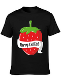 Berry Excited Strawberry Very Excited Pun Classic Cotton Tee – Unisex Comfort For Any Season