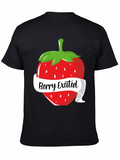 Berry Excited Strawberry Very Excited Pun Classic Cotton Tee – Unisex Comfort For Any Season