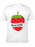 Berry Excited Strawberry Very Excited Pun Classic Cotton Tee – Unisex Comfort For Any Season
