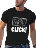 Camera Click Graphic Tee - Photographers Essential