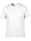 Husband Dad Trading Legend Graphic Tee