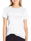 Husband Dad Trading Legend Graphic Tee