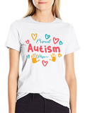 Proud Autism Mom T-Shirt Black Cotton Blend