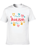 Proud Autism Mom T-Shirt Black Cotton Blend