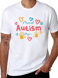 Proud Autism Mom T-Shirt Black Cotton Blend