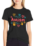 Proud Autism Mom T-Shirt Black Cotton Blend