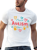 Proud Autism Mom T-Shirt Black Cotton Blend