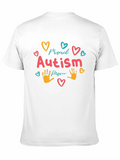 Proud Autism Mom T-Shirt Black Cotton Blend