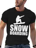 Snowboarding Graphic Tee - Black T-Shirt