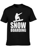 Snowboarding Graphic Tee - Black T-Shirt