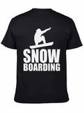 Snowboarding Graphic Tee - Black T-Shirt