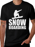 Snowboarding Graphic Tee - Black T-Shirt