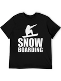 Snowboarding Graphic Tee - Black T-Shirt
