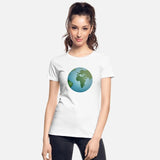 blue planet earth with green continents
