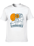 Bitcoin Astronaut Black T-Shirt - Crypto Freedom