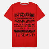 Bookmobile Librarian Funny Saying For Husband