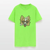 Border Collie light Brown Retro Dog