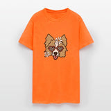 Border Collie light Brown Retro Dog