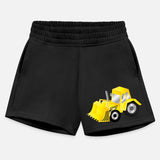 Bright Yellow Excavator with Power