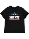 Norway Moose Graphic Tee - Black