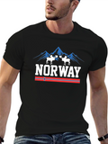 Norway Moose Graphic Tee - Black