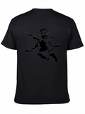 Angel Print Black T-Shirt