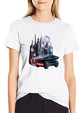 Futuristic Cityscape Graphic Tee