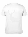 Deer Silhouette Graphic Tee - Black