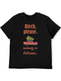 Birch Please Funny Christmas Tree Car Graphic T-Shirt