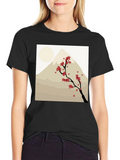 Mount Fuji Cherry Blossom Graphic Tee