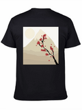 Mount Fuji Cherry Blossom Graphic Tee