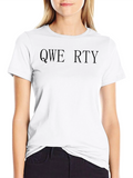 QWERTY Black Crew Neck T-Shirt