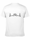 Cycling Heartbeat Tee - Black T-Shirt