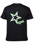 Vegan Star Graphic Black T-Shirt