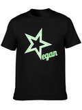 Vegan Star Graphic Black T-Shirt