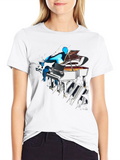 Piano Player Graphic Tee