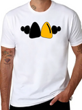 Bold Cartoon Character T-Shirt - Black