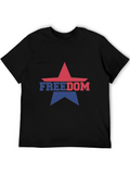 Freedom Star Graphic T-Shirt - Patriotic Design