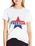 Freedom Star Graphic T-Shirt - Patriotic Design