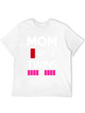 Mom of Twins Low Battery T-Shirt