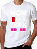 Mom of Twins Low Battery T-Shirt