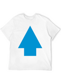 Upward Arrow Graphic Black T-Shirt