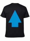 Upward Arrow Graphic Black T-Shirt