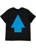 Upward Arrow Graphic Black T-Shirt